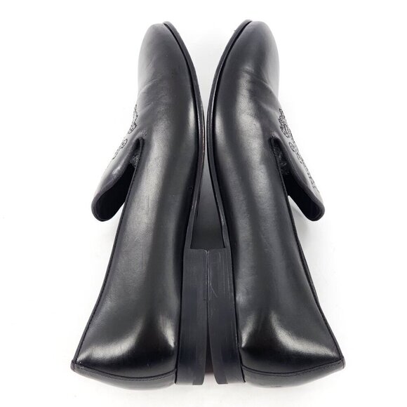 ROBERTO CAVALLI Men's Black Leather Studded Loafers - Picture 10 of 13